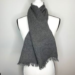 Vintage Cisco cashmere wool grey scarf